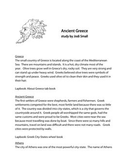 Ancient Greece Study by Jodi Small