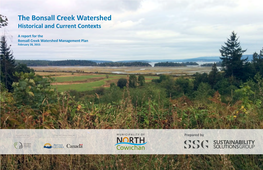 The Bonsall Creek Watershed Historical and Current Contexts