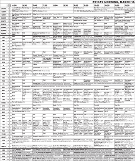Friday Morning, March 16
