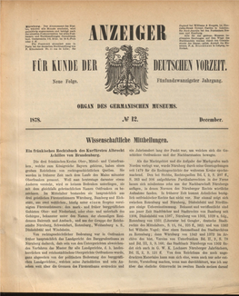 FUR KUNDE DER DEUTSUREN VORZEIT. Nen.E Folge