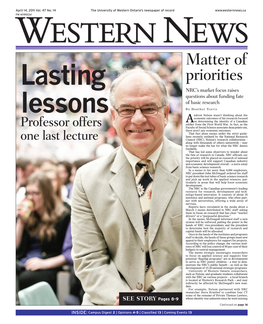 Western News, April, 2011