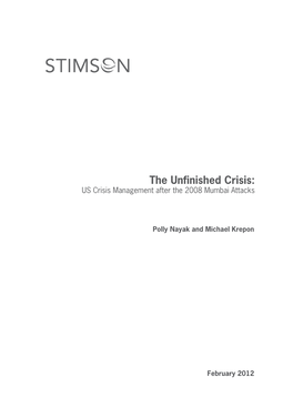 US Crisis Management After the 2008 Mumbai Attacks