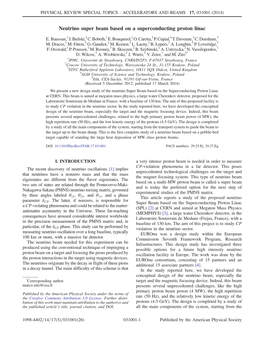 Neutrino Super Beam Based on a Superconducting Proton Linac