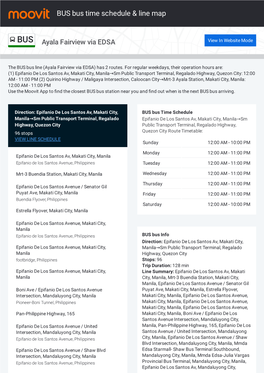 BUS Bus Time Schedule & Line Route