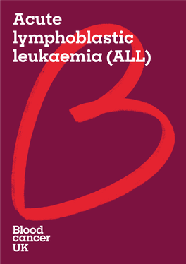 Acute Lymphoblastic Leukaemia