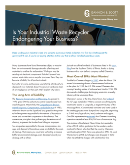 Waste Recycler Endangering Your Business?