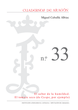 Cuadernos De Aragón, 33. El Sabor De