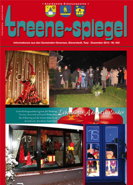 Informationen Aus Den Gemeinden Oeversee, Sieverstedt, Tarp · Dezember 2013 · Nr