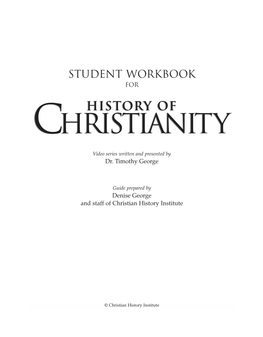 History of Christianity Workbook