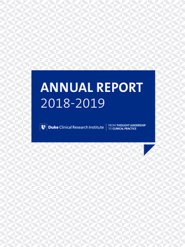DCRI Annual Report 2018 2019