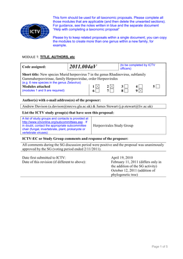 Complete Sections As Applicable