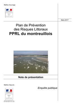 Note De Presentation PPRL Montreuillois