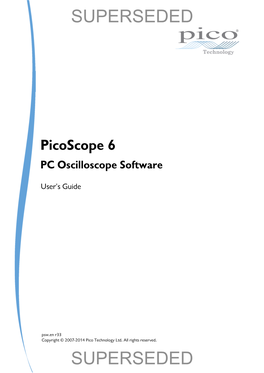 Picoscope 6 PC Oscilloscope Software