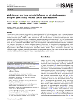 Viral Elements and Their Potential Influence on Microbial Processes Along the Permanently Stratified Cariaco Basin Redoxcline