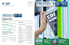 Providers; We Often See Claims Where Them with Large Financial Contact Our EDI Helpdesk Or Your Provider 4 Appeals » Providers Not Contracted Obligations