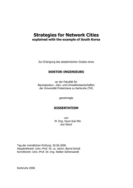 Strategies for City Networks