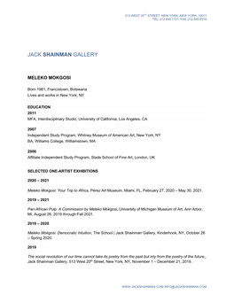 Jack Shainman Gallery