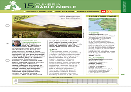 CUMBRIA GABLE GIRDLE START 1 2¼ Miles/3.7Km Cresting the Pass Go the Pass Cresting OS Explorer Map OL4 & OL6 U