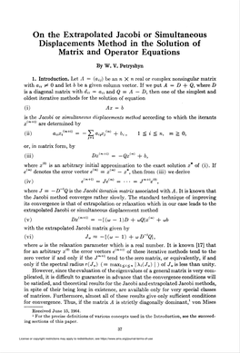 Displacements Method in the Solution of Matrix and Operator Equations