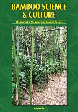 The Journal of the American Bamboo Society Volume 26