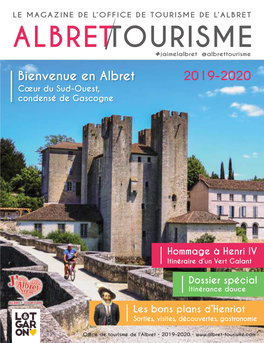 Bienvenue En Albret 2019-2020 Cœur Du Sud-Ouest, Condensé De Gascogne