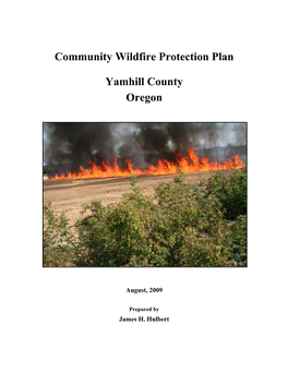 Community Wildfire Protection Plan Yamhill County Oregon