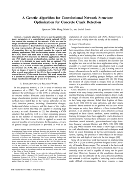 A Genetic Algorithm for Convolutional Network Structure Optimization for Concrete Crack Detection