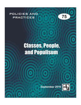 Classes, People, and Populism