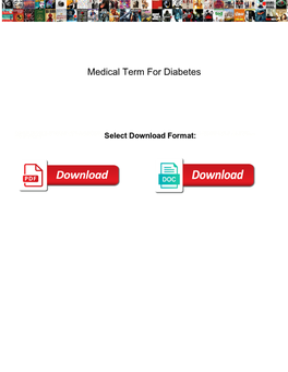 Medical Term for Diabetes