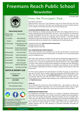 Freemans Reach Public School Newsletter