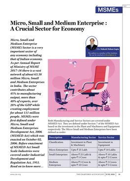 Msmes Micro, Small and Medium Enterprise