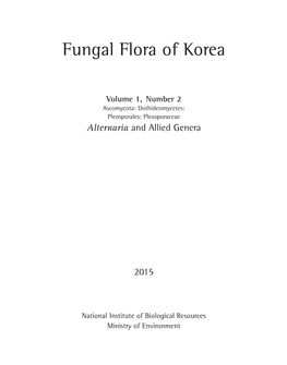 Fungal Flora of Korea