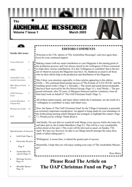 Auchenblae Messenger Volume 7 Issue 1 March 2005