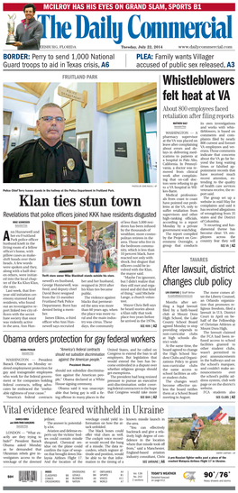 Klan Ties Stun Town