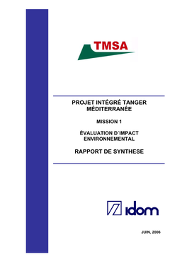 Projet Intégré Tanger Méditerranée