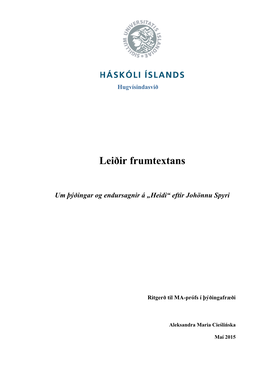 Leiðir Frumtextans