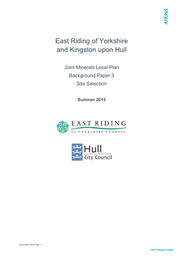 East Riding of Yorkshire and Kingston Upon Hull