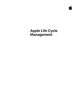 Apple Life Cycle Management Introduction Introduction