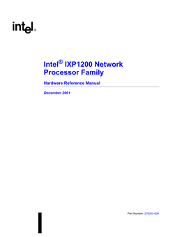 IXP1200 Hardware Reference Manual