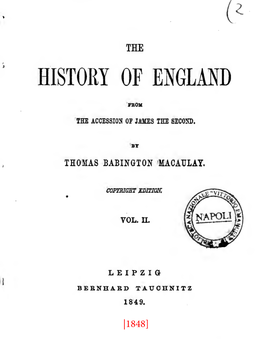 The History of England