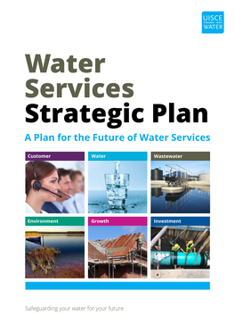 Water Services Strategic Plan a Plan for the Future of Water Services