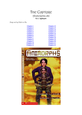 The Capture Animorphs #6 K.A