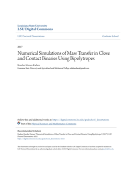Numerical Simulations of Mass Transfer in Close and Contact Binaries Using Bipolytropes