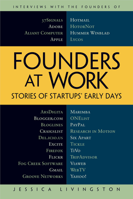 Stories of Startups' Early Days