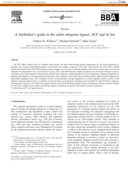 A Hitchhiker's Guide to the Cullin Ubiquitin Ligases