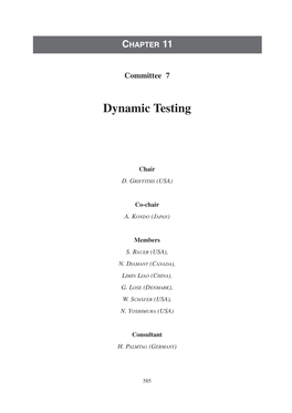 Dynamic Testing