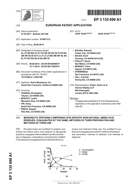 Modified Fc Proteins Comprising Site-Specific Non-Natural Amino Acid Residues, Conjugates of the Same, Methods of Their Preparation and Methods of Their Use