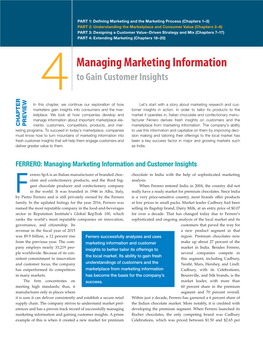 Managing Marketing Information