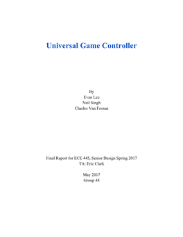 Universal Game Controller