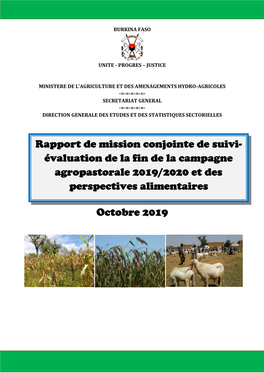 Octobre 2019 Rapport De Mission Conjointe De Suivi